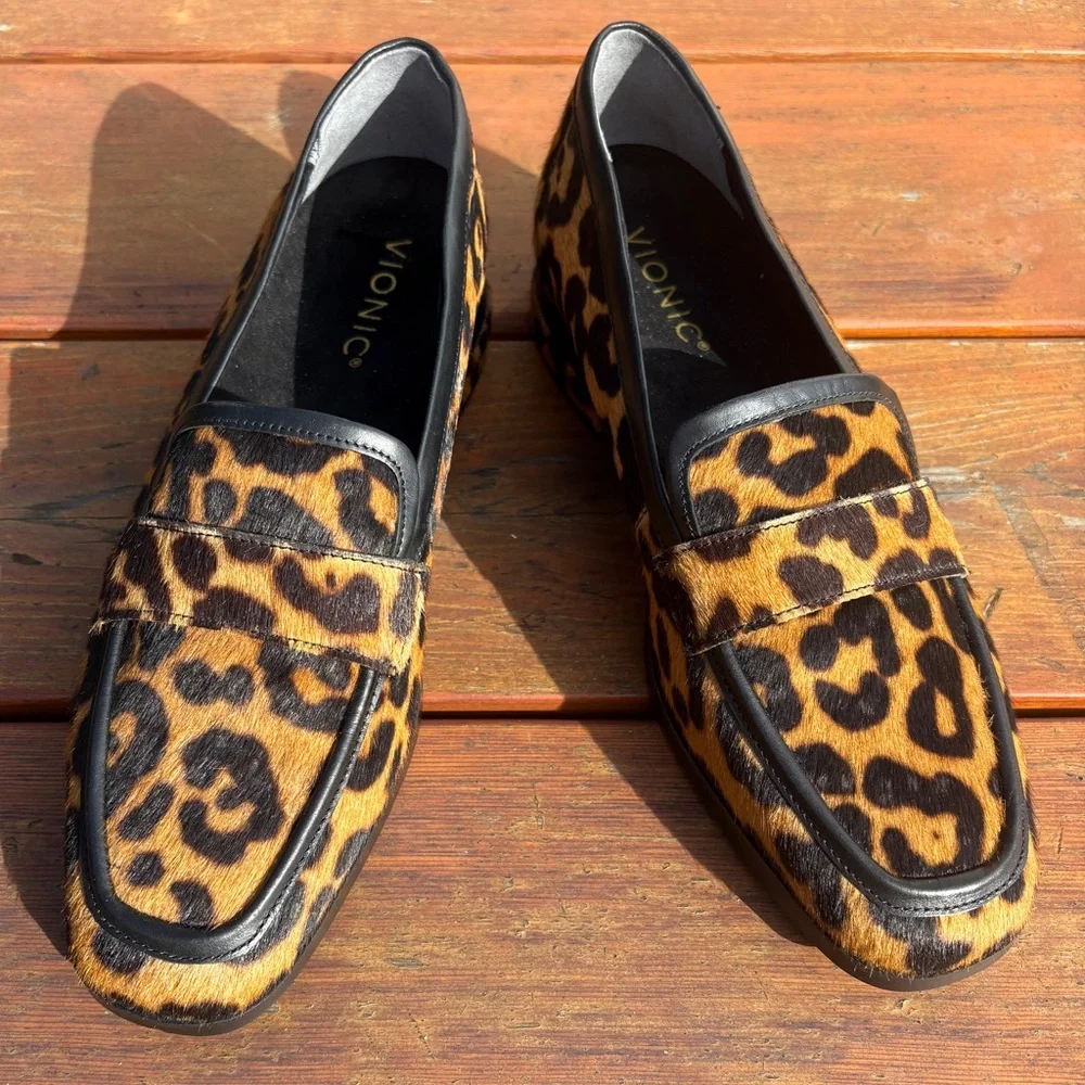 Vionic genuine dyed hair calf loafers sz 7.5 l - Picture 3 of 6